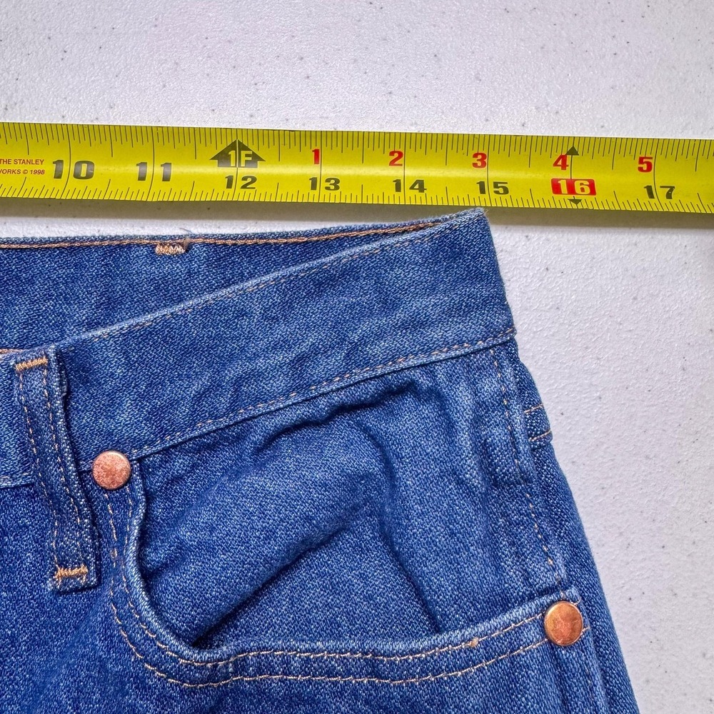 Wrangler Jeans Womens 9 Blue 14MWZG Cowgirl Rodeo High Rise Straight Denim 30x31 - Picture 10 of 14